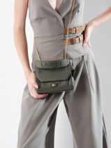 Handtas S Ninon Leder Lancel Groen ninon A09221-vue-porte