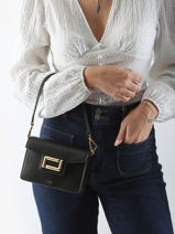 Cross Body Tas Angele Leder Lancel Zwart angele A13275-vue-porte