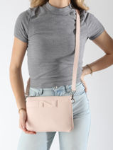 Cross Body Tas Milano Leder Nathan baume Roze n city 3-vue-porte