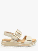 Sandalen Met Platformzool Uit Leder Remonte Wit women 90