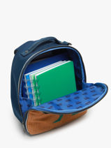 Rugzak 1 Compartiment Jeune premier Groen daydream boys B-vue-porte