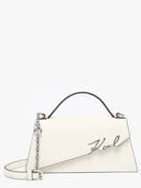 Cross Body Tas K Signature Leder Karl lagerfeld Beige k signature A1W30458
