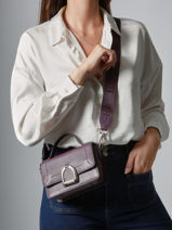 Cross Body Tas Xs Altesse Leder Etrier Violet altesse EALT048X-vue-porte