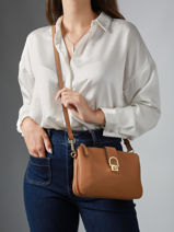 Cross Body Tas Equestre Leder Etrier Beige equestre EEQT0143-vue-porte