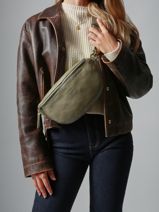 Heuptasje Cow Leder Basilic pepper Groen cow BCOW55-vue-porte