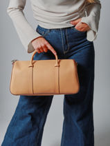 Longchamp Daylong chevron Handtas Beige-vue-porte