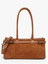 Schoudertas Velvet Caviar Leder Milano Bruin velvet caviar VC25062