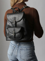 Rugzak Toscane Hexagona Zwart toscane 579735-vue-porte