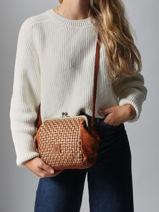 Cross Body Tas Heritage Leder Biba Blauw heritage KAB21L-vue-porte