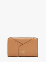 Portefeuille Leder Lancel Bruin enveloppe A13710