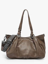 Schoudertas Vintage Leder Mila louise Bruin vintage 3826C