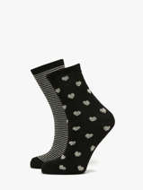 Sokken Pieces Zwart socks women 17148832