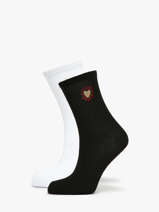 Sokken Pieces Zwart socks women 17108765