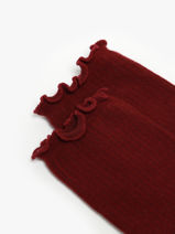 Sokken Pieces Rood socks women 17149458-vue-porte