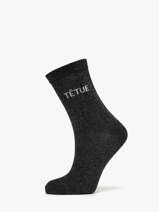 Sokken Pieces Zwart socks women 17162499
