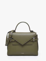 Cross Body Tas M Emilie Grain Leder Le tanneur Groen emily TEMI1014