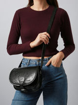 Cross Body Tas Eclipse Leder Paul marius Zwart eclipse BOHEMECL-vue-porte