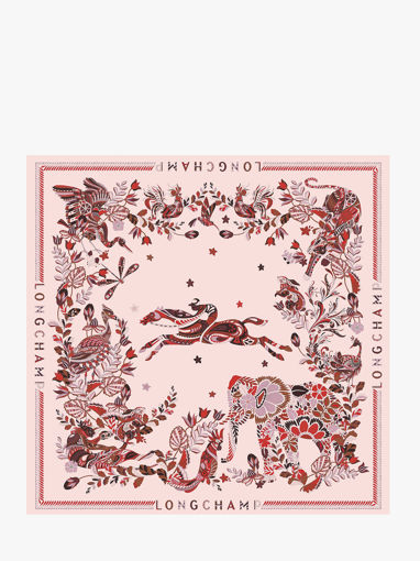 Longchamp Soie gots Sjaal Roze