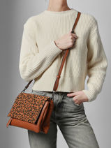 Cross Body Tas Ornella Francinel Bruin ornella 292532-vue-porte