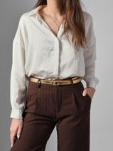 Longchamp Le pliage xtra gold Riem Goud-vue-porte