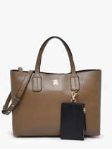 Schoudertas Th Icon Tommy hilfiger Bruin th icon AW18233