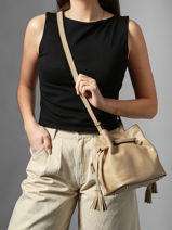 Bucket Bag S Tradition Leder Etrier Beige tradition ETRA004S-vue-porte