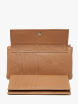 Portefeuille Caviar Leder Crinkles Bruin caviar 14104-vue-porte