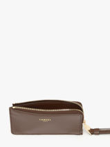 Kaarthouder Origami Leder Lancel Bruin origami A13422-vue-porte