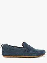 Mocassins Uit Leder Tommy hilfiger Blauw men 5789DBZ