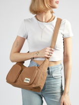 Cross Body Tas Best Seller Katoen Hindbag Bruin best seller EMILE-vue-porte