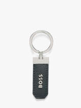 Sleutelhanger Grained Leder Hugo boss Blauw grained HAK416N