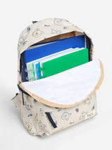 Rugzak 1 Compartiment Disney Wit made for fun 3870-vue-porte