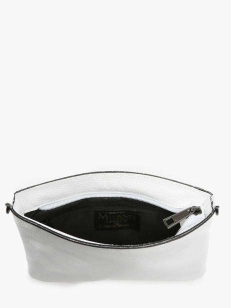 Cross Body Tas Caviar Leder Milano Wit caviar CA22112 ander zicht 3