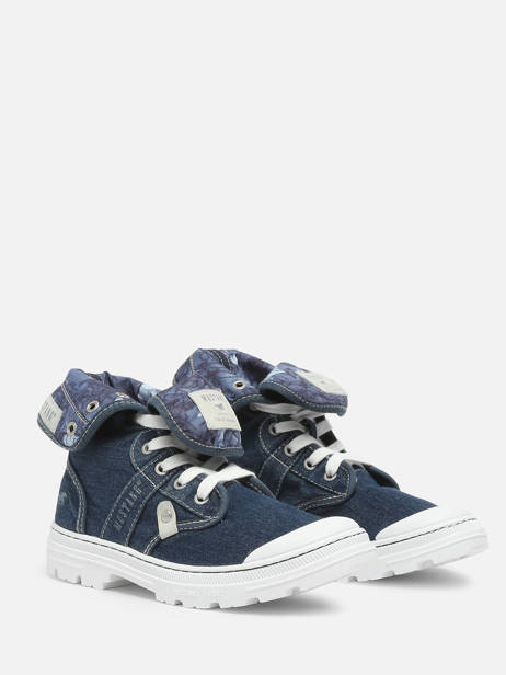 Sneakers Mustang Blauw women - 01426504 ander zicht 3
