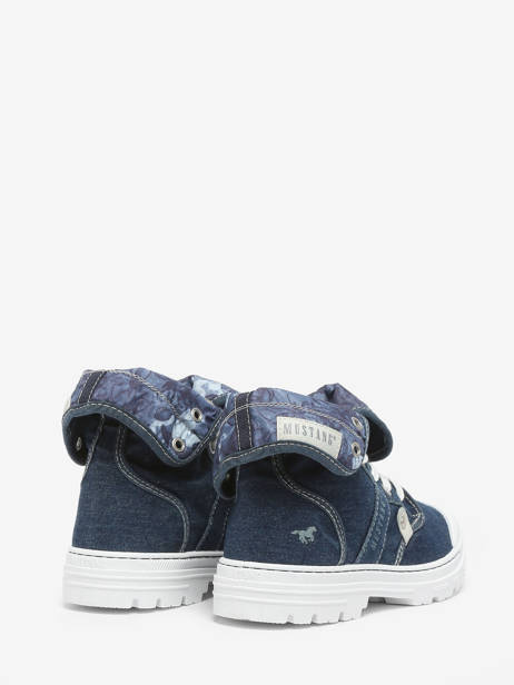 Sneakers Mustang Blauw women - 01426504 ander zicht 4