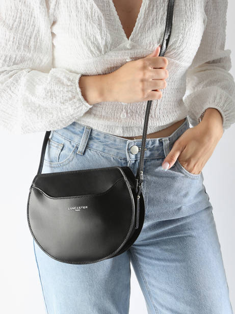 Bucket Bag Suave Lune Leder Lancaster Zwart suave lune 32 ander zicht 1