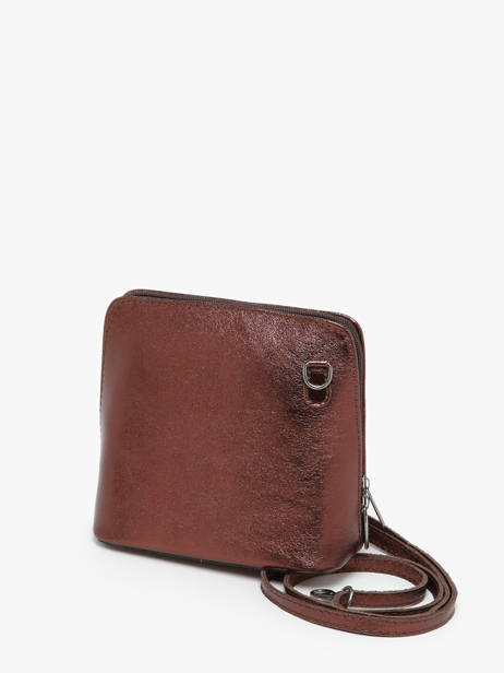 Cross Body Tas Nine Leder Milano Bruin nine NI23117N ander zicht 2