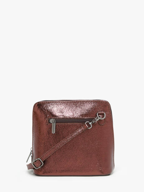 Cross Body Tas Nine Leder Milano Bruin nine NI23117N ander zicht 4