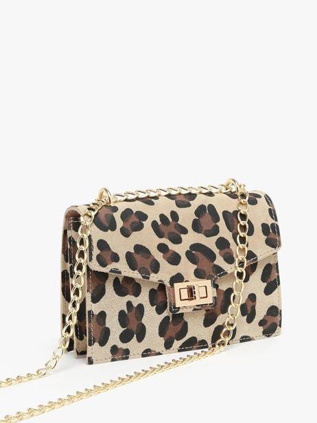 Cross Body Tas Velvet Leopardo Leder Milano Veelkleurig velvet leopardo VL21121 ander zicht 2