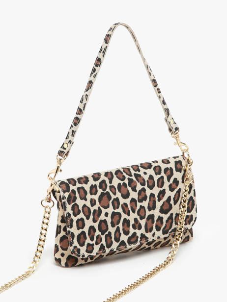 Cross Body Tas Velvet Leopardo Leder Milano Veelkleurig velvet leopardo VL24063 ander zicht 2