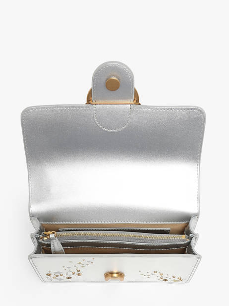 Cross Body Tas Love Bag Icon Leder Pinko Zilver love bag icon A1YW ander zicht 3