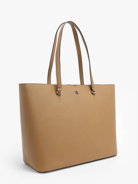 Schoudertas Karly Leder Lauren ralph lauren Bruin karly 31911655 ander zicht 2