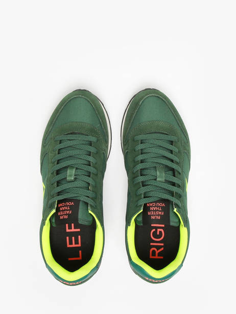 Sneakers Tom Fluo Sun68 Groen men Z44102 ander zicht 3