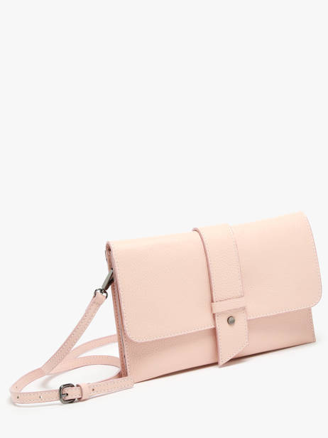 Cross Body Tas Caviar Leder Milano Roze caviar CA240610 ander zicht 2