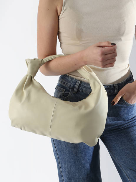 Schoudertas Sauvage Leder Milano Beige sauvage SA24114 ander zicht 1