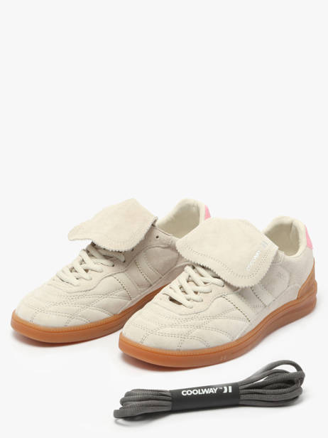 Sneakers Becks X Uit Leder Coolway Bruin women 7603185 ander zicht 2