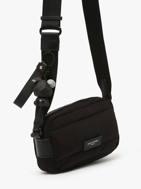 Cross Body Tas Plum David jones Zwart plum CM7475 ander zicht 2