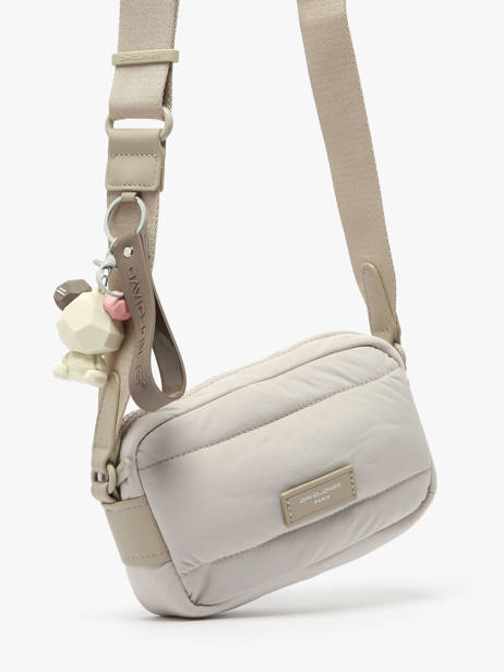 Cross Body Tas Plum David jones Beige plum CM7475 ander zicht 2