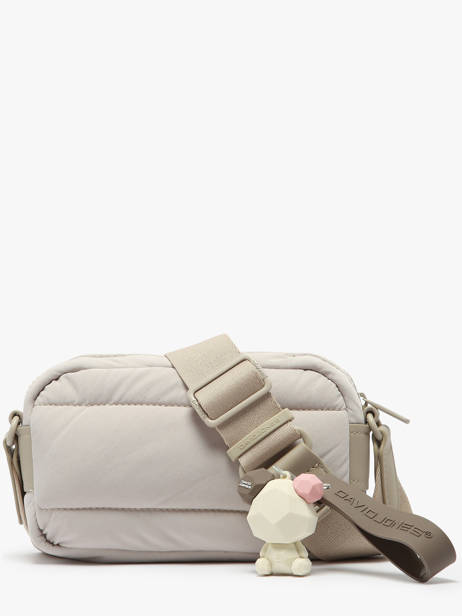 Cross Body Tas Plum David jones Beige plum CM7475 ander zicht 4