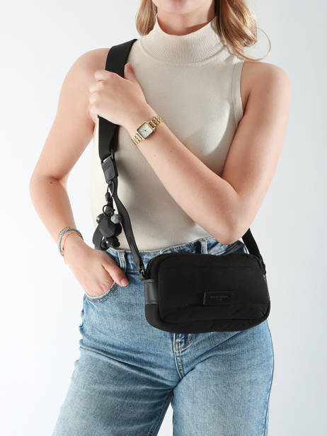 Cross Body Tas Plum David jones Zwart plum CM7475 ander zicht 1